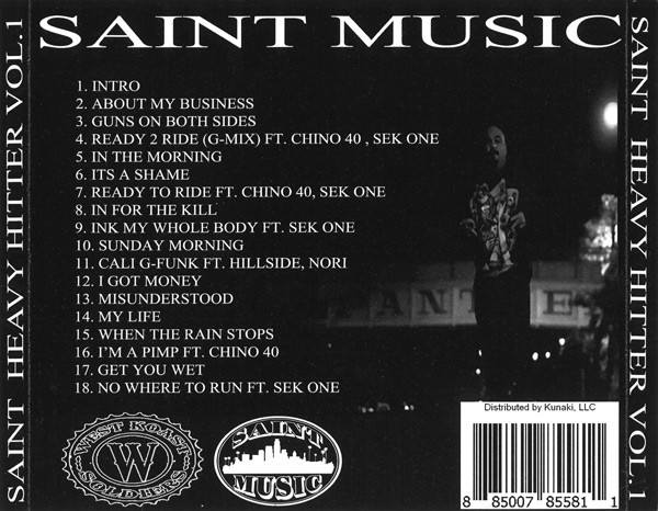 Saint Music - Heavy Hitters Vol. 1 Chicano Rap